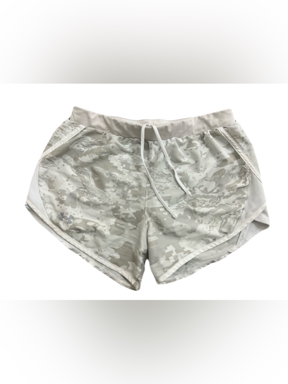 Under Armour Women's Light Gray Camo Athletic Shorts